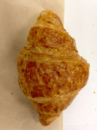 Fresh croissant on tissue paperの素材