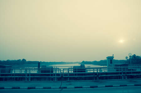 The Pa sak chonlasit Dam, Chainat, Thailandの写真素材