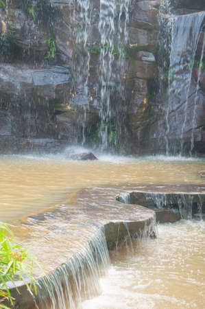 Big Beautiful waterfall in Thailandの写真素材