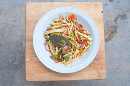 Yum Mango Spicy foodsの写真素材