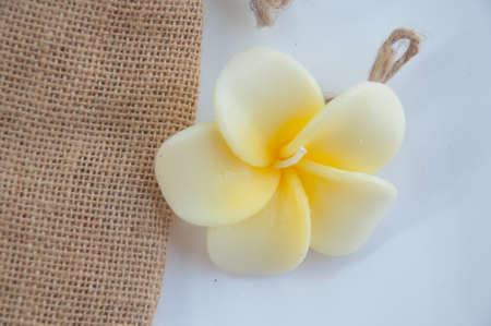 fragrant candle,flowers,style Thailandの写真素材