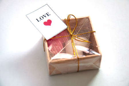 small heart candle from wedding ceremony