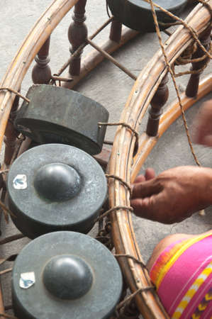 Thai xylophone musical equipment of Thailandの写真素材
