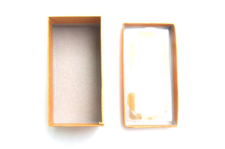 Empty box isolated on white background
