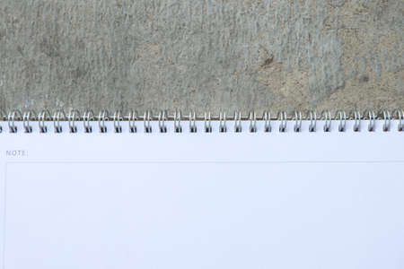 spiral ring bound white calanderの写真素材