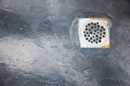 Dirty sink in bathroomの写真素材