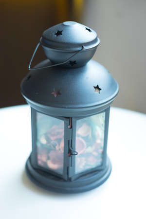 Vintage metal lanternの写真素材