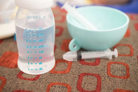 Baby water bottleの写真素材