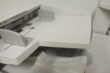 close up of multifunction printer, office copy machineの写真素材