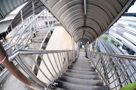 Flyover pedestrian bridge, top view