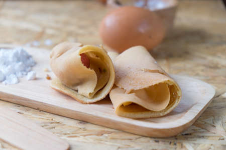 Thai homemade dessert call "KHANOM TOKYO", Thai homemade dessertの写真素材