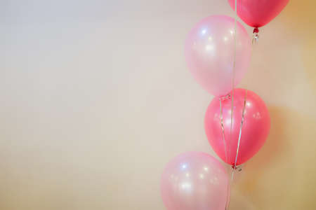 Pastel color balloons, balloon for decoration in partyの写真素材