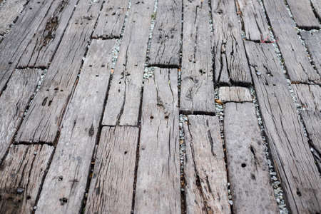 Wood texture background pattern decoration in gardenの写真素材