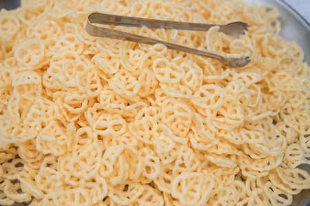 Many round snacks in partyの写真素材