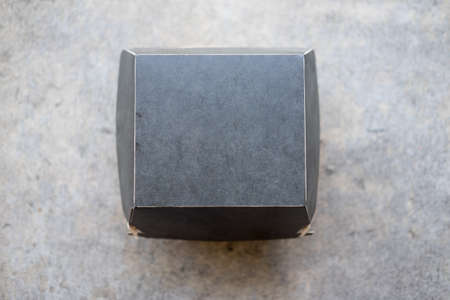 Box for hamburgers. Storing food delivery, top viewの写真素材