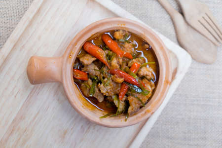 Panaeng or Meat in Spicy Coconut Cream,Thailand famous foodの写真素材