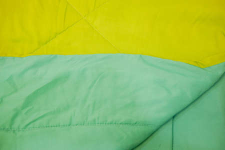 Green color blanket texture. Abstract background and texture for design.の写真素材