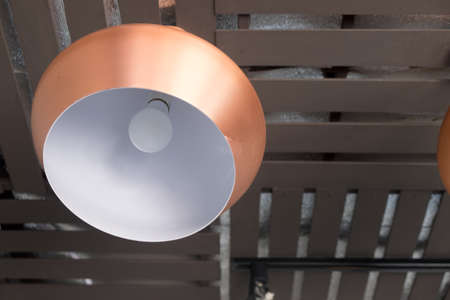 Retro or vintage design lighting equipment, interior decorationの写真素材