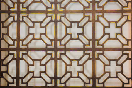 Old gold curved steel over marble for background