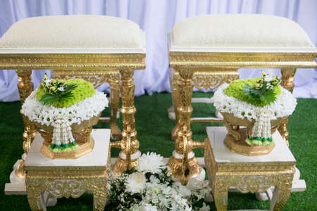 Wedding Ceremony Thailand Also called wedding ceremony watering relaunch.の写真素材