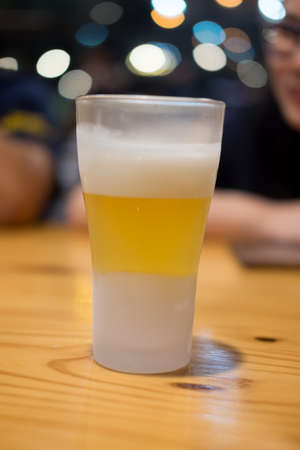 Glass of fresh beer
