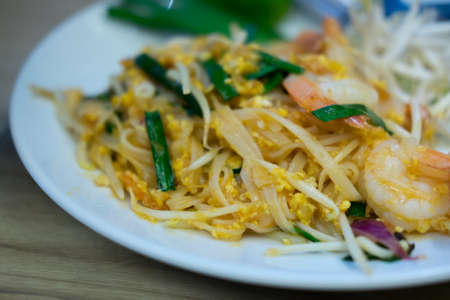 Traditional Thai Fried Noodles or Thai name is Pat Thai