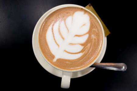 Mocha coffee (also called Coffee Mocha)  Main ingredients of mocha is chocolate espresso hot milkの写真素材