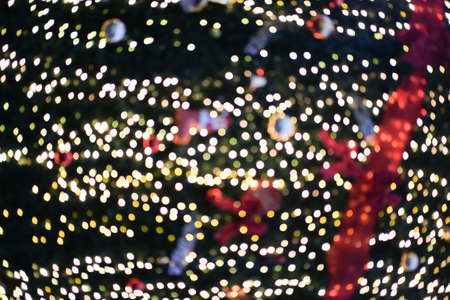 Defocused blurred lights bokeh and copyspalceの写真素材