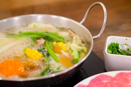Shabu Shabu and Sukiyaki in hot pot