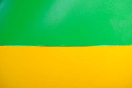 Trampoline green and yellow background for designの写真素材
