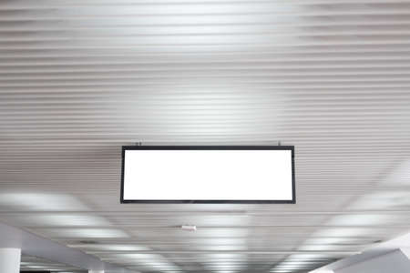 Information panels boards in terminal hallの写真素材