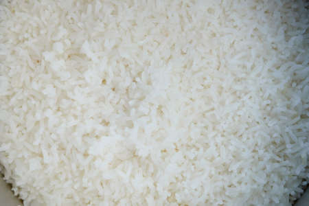 Cooked rice Basmati background. Jasmine riceの写真素材