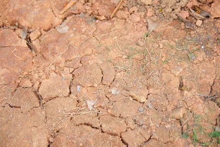Deserted red soil, nature background