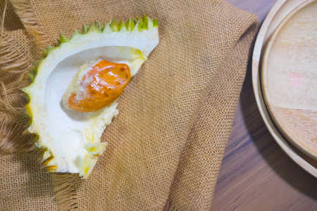 Durian fruit shell after eat