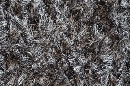 Close up foot mat texture white and black, top viewの写真素材