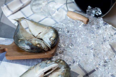 Thai mackerel steamed. Thai Tuna one of the popular fish in Thailand You can find it in every market when you are in Thailandの写真素材