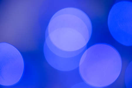 Beautiful blue bokeh. Defocused Background