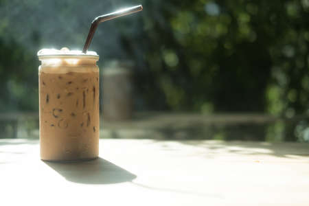 Iced mocha in clear plastic bottles. Make a business difference