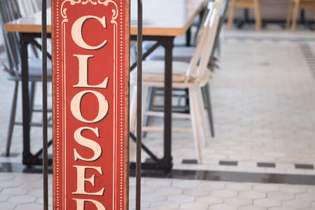 Close area at restaurant. Close up view with detailsの写真素材