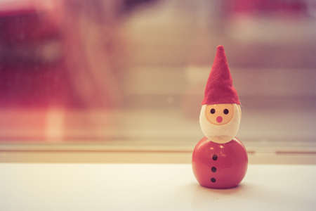 Miniature Santa Claus. Concept of Xmas with copy space.の写真素材