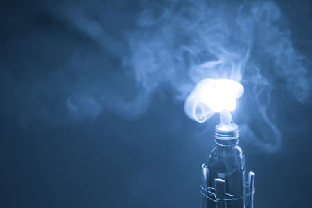 Oil lamp make with bottle. Recycle conceptの写真素材