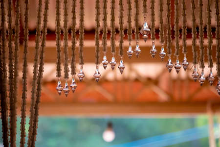 Close up of artificial Calotropis giantea for decoration in home. Thai style artの写真素材