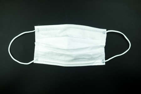 White mask protection for virus. Protection face mask. Healthcare and medical concept