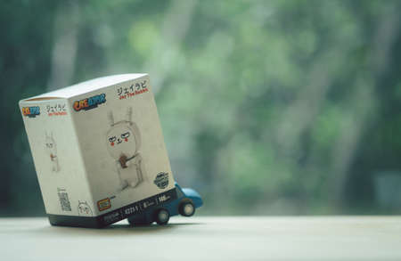 Bangkok, Thailand - August 16, 2020: Micro blocks of Jay The Rabbit in box the new collection from LOZ Creator in box (limited edition)のeditorial素材