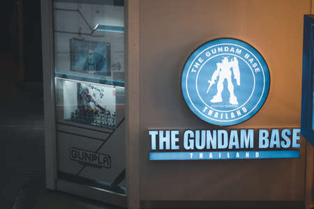 BANGKOK, THAILAND - September 11, 2020: Gundam Base Thailand is a mini shop of an animation Robot Series Gundam at BTS sky train Ari station in Bangkok Thailandのeditorial素材
