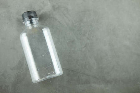 Plastic water bottle. Using for package or product image and copy space.