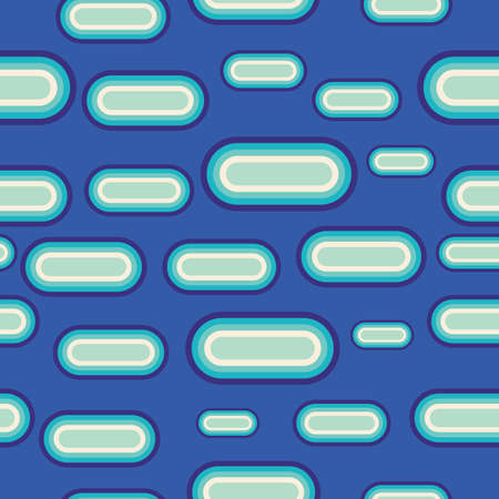Rounded square vector illustration seamless patternのイラスト素材