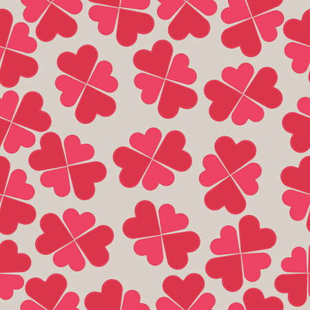 Vector illustration of seamless heart signs pattern. Heart seamless patternのイラスト素材