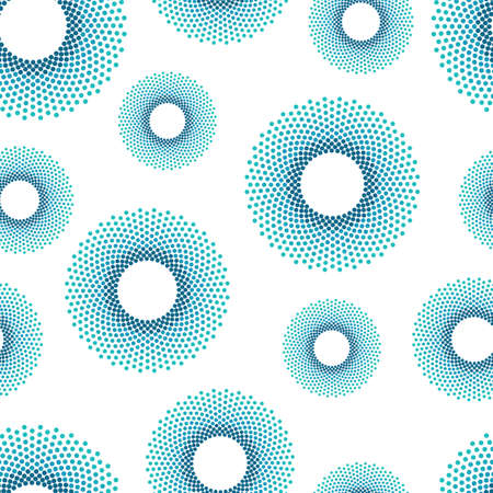 Abstract blue seamless blue circle pattern for your design