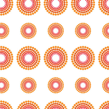 Abstract colorful circle round seamless pattern cover design. You can use for cover trendy designのイラスト素材